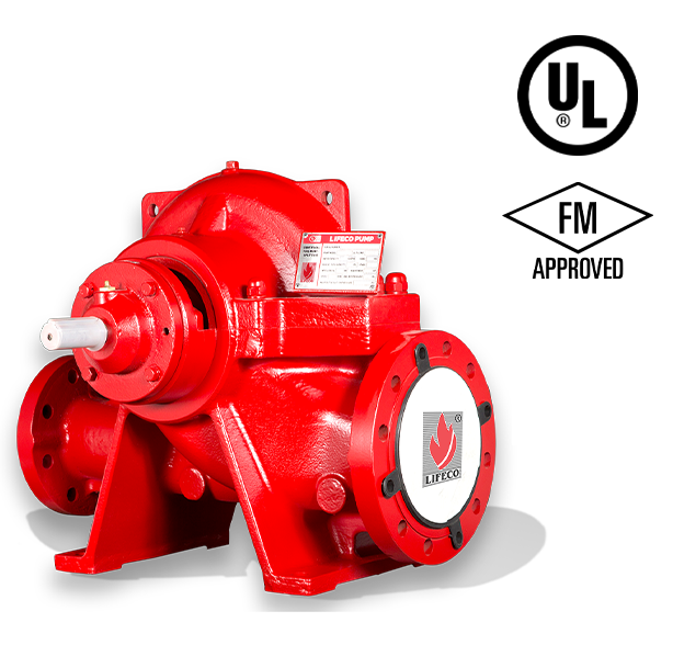 مضخة حريق مقسمة